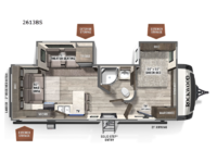Rockwood Ultra Lite 2613BS Floorplan Image