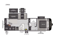 Cougar Half-Ton 25RES Floorplan Image