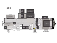Cougar Half-Ton 32BHS Floorplan