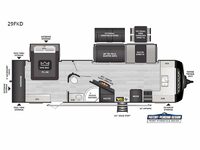 Cougar Half-Ton 29FKD Floorplan Image