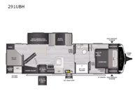 Outback Ultra Lite 291UBH Floorplan