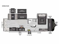 Cougar Half-Ton 30RKDWE Floorplan Image