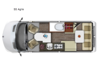 Roadtrek SS Agile Floorplan Image