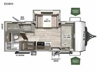 Flagstaff E-Pro E20BHS Floorplan Image