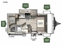 Flagstaff E-Pro E16BH Floorplan Image