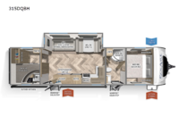 SolAire Ultra Lite 315DQBH Floorplan Image