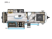 Cherokee Alpha Wolf 26RL-L Floorplan