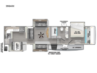 Sierra Luxury 39BARK Floorplan Image