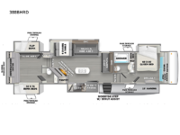 Sierra Luxury 388BHRD Floorplan