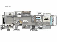 Sandpiper Luxury 384QBOK Floorplan