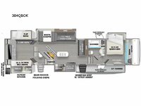 Sandpiper Luxury 384QBOK Floorplan