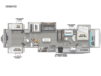 Sandpiper Luxury 388BHRD Floorplan