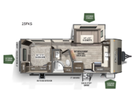 Used 2023 Forest River RV Flagstaff Micro Lite 25FKS image