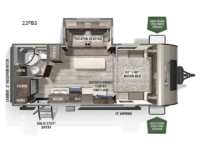 Flagstaff Micro Lite 22FBS Floorplan Image