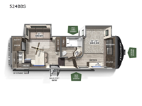 Flagstaff Super Lite 524BBS Floorplan Image