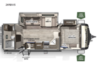 2023 Forest River RV Flagstaff Super Lite 26RBWS Floorplan