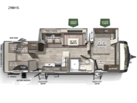 2023 Forest River RV Flagstaff Super Lite 29BHS Floorplan