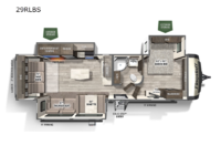Flagstaff Super Lite 29RLBS Floorplan Image