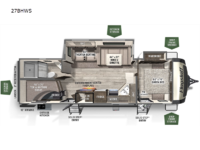 2023 Forest River RV Flagstaff Super Lite 27BHWS Floorplan