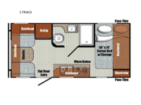 Vintage Cruiser 17RWD Floorplan Image