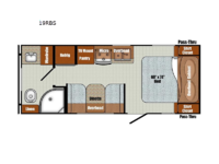 Vintage Cruiser 19RBS Floorplan Image