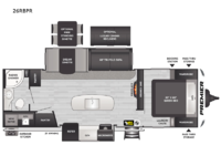 Premier Ultra Lite 26RBPR Floorplan Image