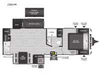Premier Ultra Lite 25RKPR Floorplan Image