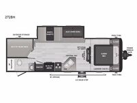 Hideout 272BH Floorplan Image