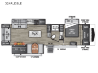 Freedom Express 324RLDSLE Floorplan Image