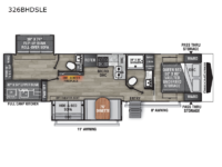 Freedom Express Liberty Edition 326BHDSLE Floorplan Image