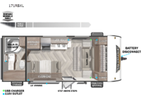 Wildwood X-Lite 171RBXL Floorplan Image