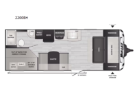 Bullet Crossfire 2200BH Floorplan Image