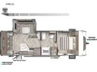 Wildwood X-Lite 24RLXL Floorplan Image