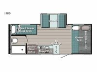Ameri-Lite Super Lite 19DS Floorplan Image