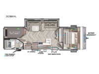 Salem Cruise Lite 263BHXL Floorplan Image