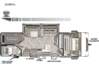 Wildwood X-Lite 263BHXLX Floorplan