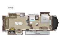 Open Range 284RLS Floorplan Image