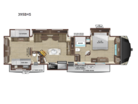 Open Range 395BHS Floorplan Image