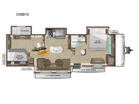 Open Range 338BHS Floorplan Image