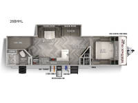 Wildwood Heritage Glen Hyper-Lyte 26BHHL Floorplan Image