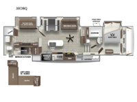 Sabre 38DBQ Floorplan