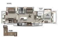 Sabre 38DBQ Floorplan