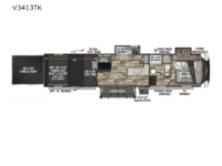 Venom V-Series V3413TK Floorplan