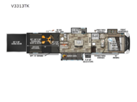 Venom V-Series V3313TK Floorplan