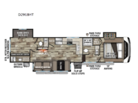 Durango Half-Ton D291BHT Floorplan Image