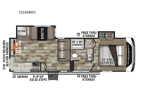 Durango Half-Ton D250RED Floorplan Image