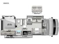 Sunseeker Classic 2860DS Ford Floorplan Image