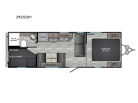 Zinger Lite ZR252BH Floorplan Image