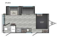 Zinger Lite ZR18DS Floorplan Image