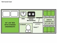 Expedition Permanent Bed Floorplan Image